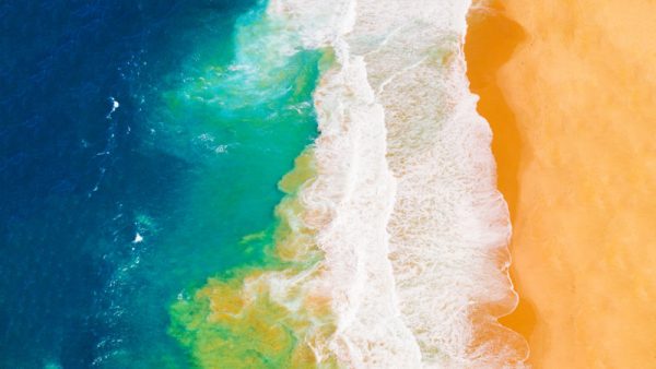 Aerial View Beach Wallpaper