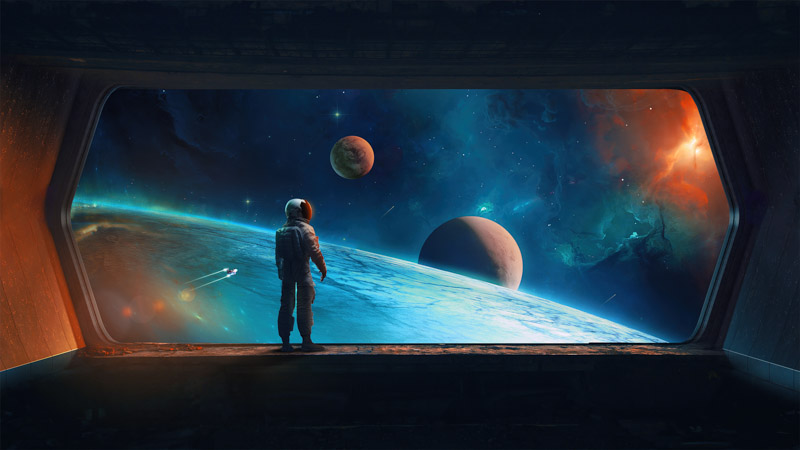 Astronaut Digital Wallpaper