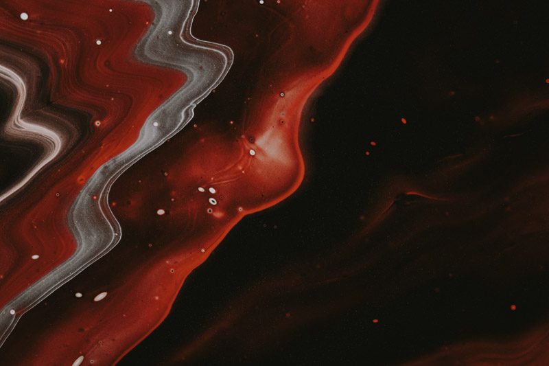 Atmosphere Red White Black Painting Water Liquid 6000X4000 Postercastle.Com Wallpaper