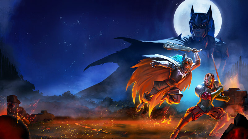 Aztec Batman Clash Wallpaper