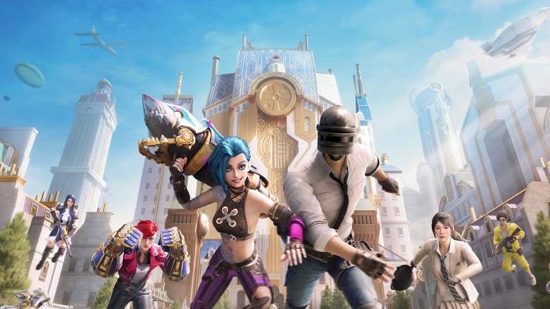 Bgmi Jinx Pubg Arcane Crossover 2022 Games Wallpaper
