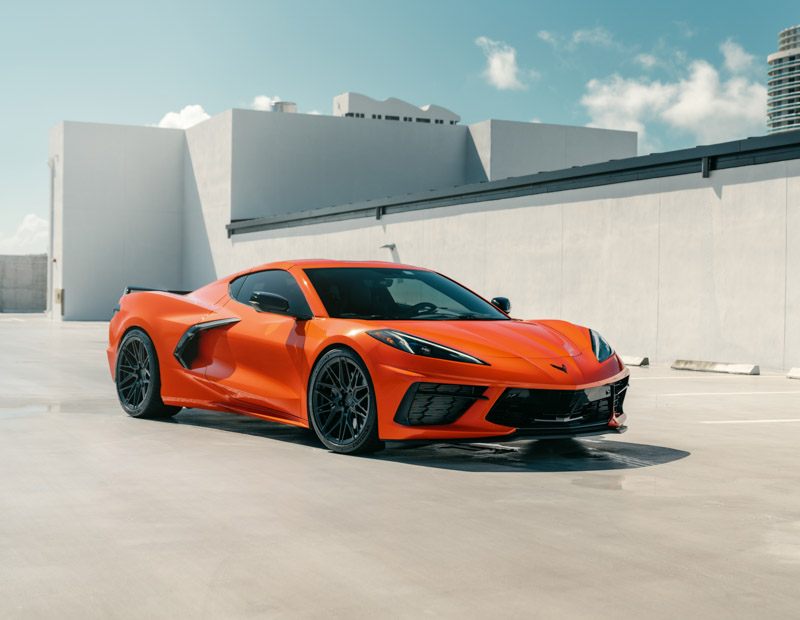 Chevrolet Corvette C8 Orange Cars 5K Wallpaper