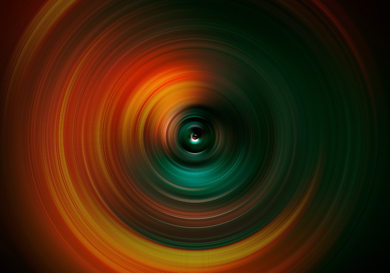 Circles Rings Colorful Hypnosis Wallpaper
