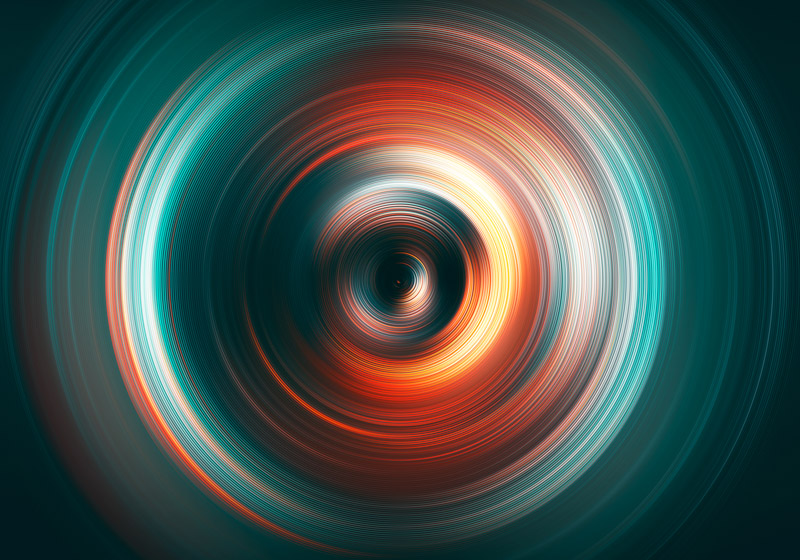 Circles Rings Colorful Hypnosis Wallpaper