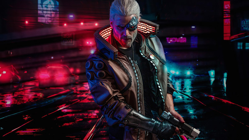 Cyberpunk 2077 Cyberpunk Johnny Silverhand The Witcher Purple 3840X2160 Postercastle.Com Wallpaper