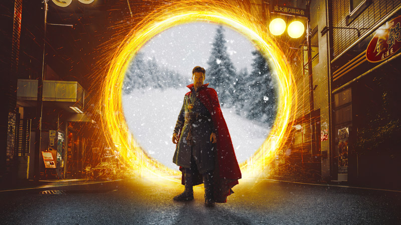 Doctor Strange Portal Doctor Strange Marvel Cinematic Universe Superhero Comic Book 3864X2174 Postercastle.Com Wallpaper