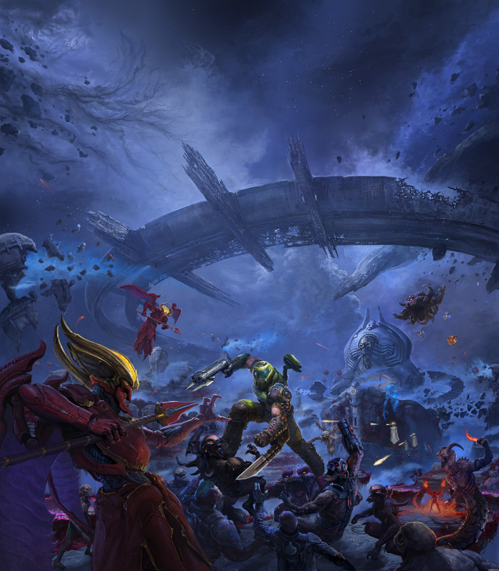Doom Eternal The Ancient Gods Doom Slayer Playstation 4 Wallpaper