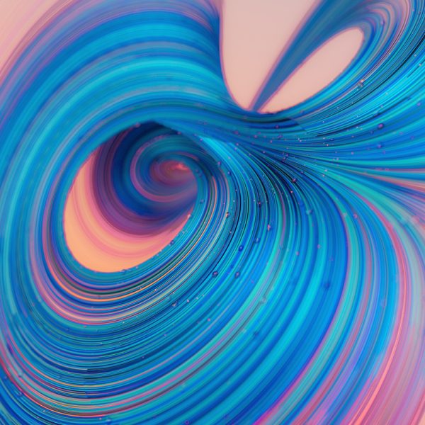 Droplets Macro Blue Background Twisted Wallpaper