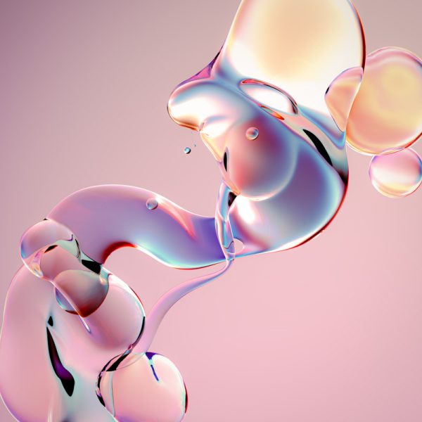 Fluidic Glossy Gradient Background Peach Background Wallpaper