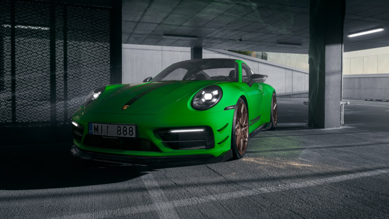 Green Porsche 911 Wallpaper