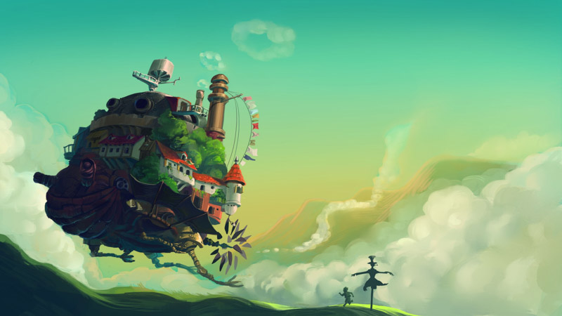 Howls Moving Castle Anime Poster Howls Moving Castle Movie Poster World 3840X2160 Postercastle.Com Wallpaper