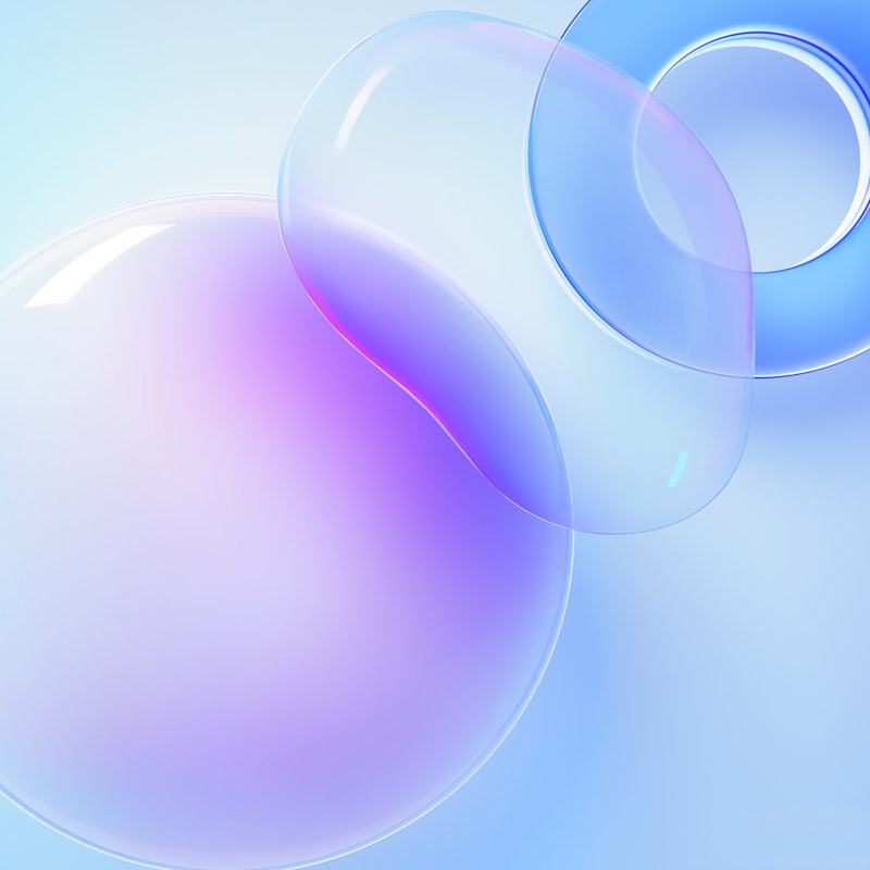 Huawei Nova 8 Pro Bubble Circle White Background Purple Wallpaper
