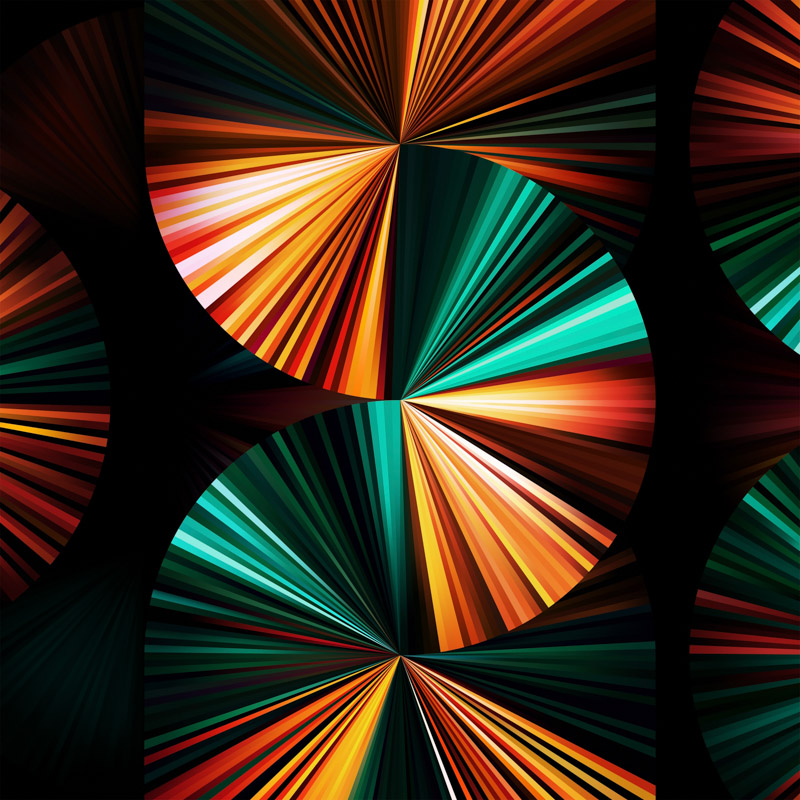 Ipad Pro 2021 Apple Event 2021 Green Dark Colorful Stock Wallpaper