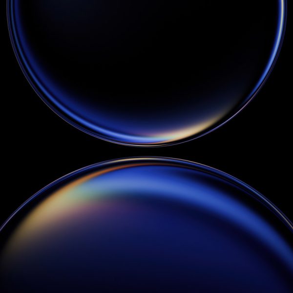 Iridescent Spheres Wallpaper