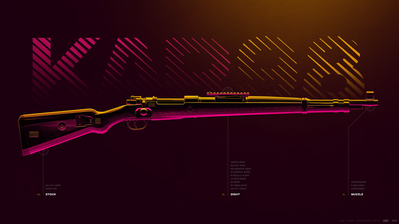 Kar98 Sniper Rifle Pubg Mobile Playerunknowns Battlegrounds Wallpaper