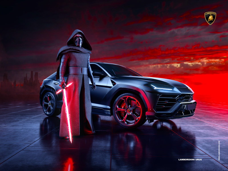 Kylo Ren Lamborghini Urus Wallpaper