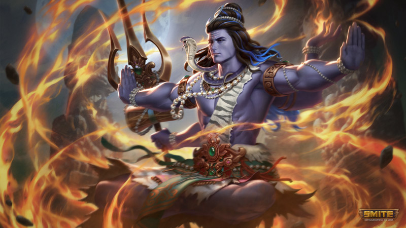 Lord Shiva The Destroyer Smite 2022 Games Wallpaper