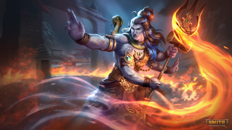 Lord Shiva The Destroyer Smite 2022 Games Wallpaper