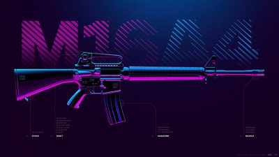 M16A4 Assault Rifle Pubg Mobile Playerunknowns Battlegrounds Wallpaper