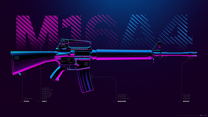 M16A4 Assault Rifle Pubg Mobile Playerunknowns Battlegrounds Wallpaper