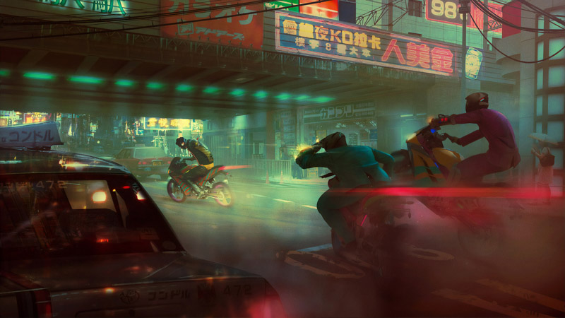 Man In Black Jacket Riding Motorcycle During Night Time 3840X2160 Postercastle.Com Wallpaper