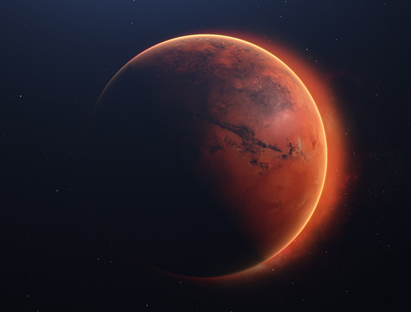 Mars Solar System Planet Red Planet Outer Space Wallpaper