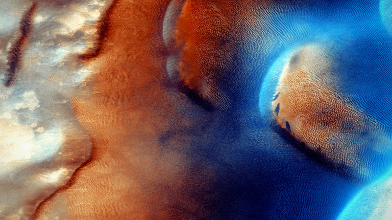Mars Surface Aerial View 5K Wallpaper
