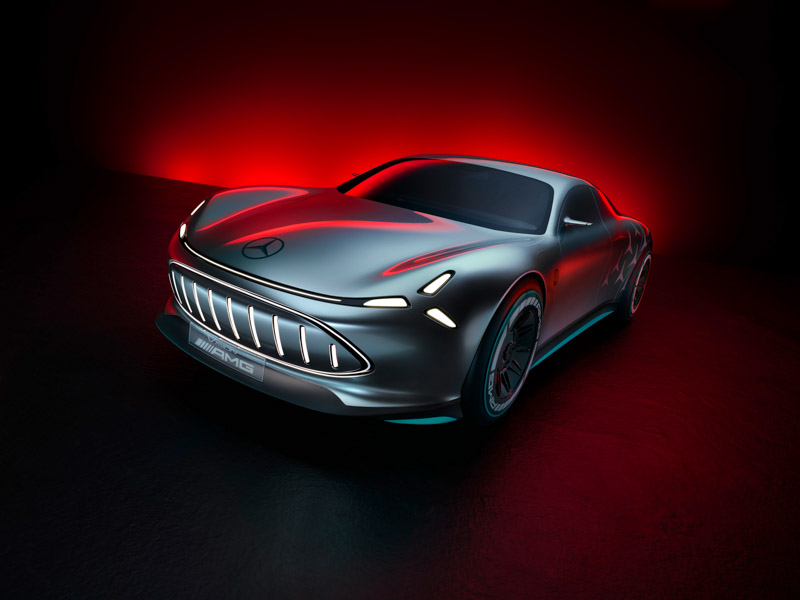 Mercedes Benz Vision Amg Concept Electric Cars 2022 Dark Wallpaper