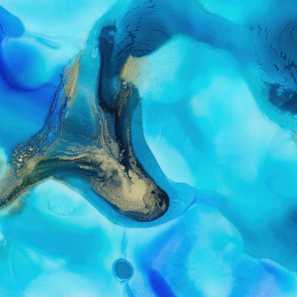 Mi Pad 5 Pro Blue Background Liquid Art Macro Stock Wallpaper