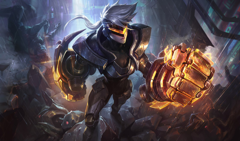 Project Vi Splash Art Art Project Hunters League Of Legends Project Yi 3840X2266 Postercastle.Com Wallpaper