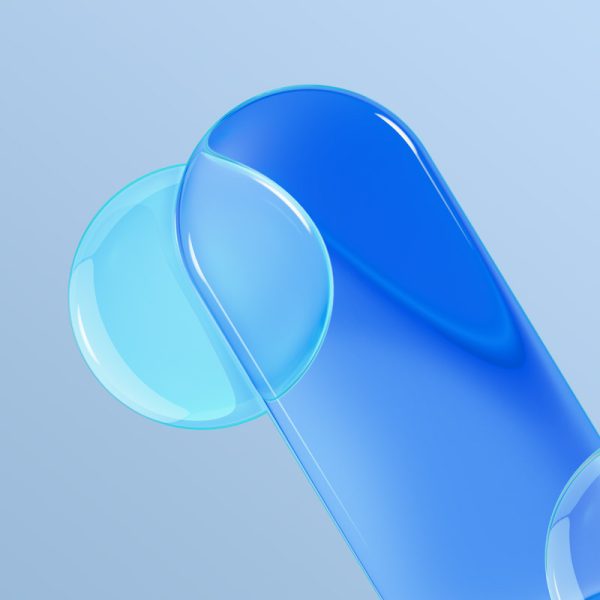Shapes Gradient Abstract Light Blue Background 5K Wallpaper