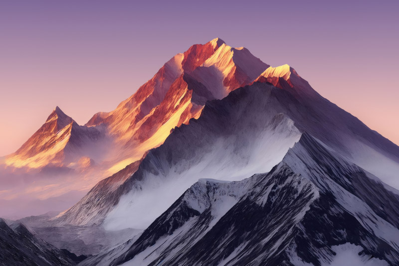 Snow Mountains Wallpaper