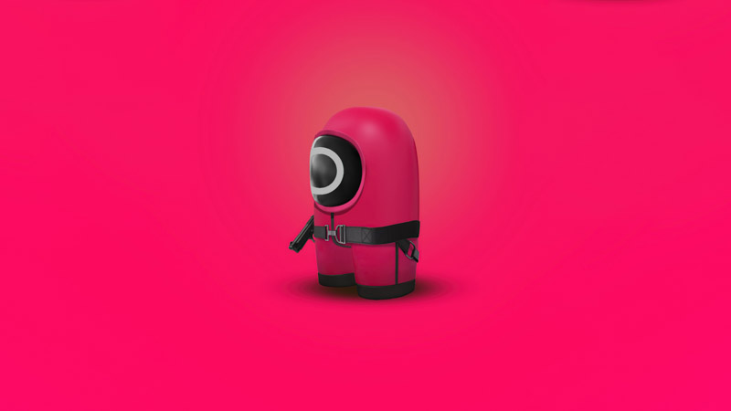 Squid Game Close Up Toy Audio Equipment Headgear 5120X2880 Postercastle.Com Wallpaper