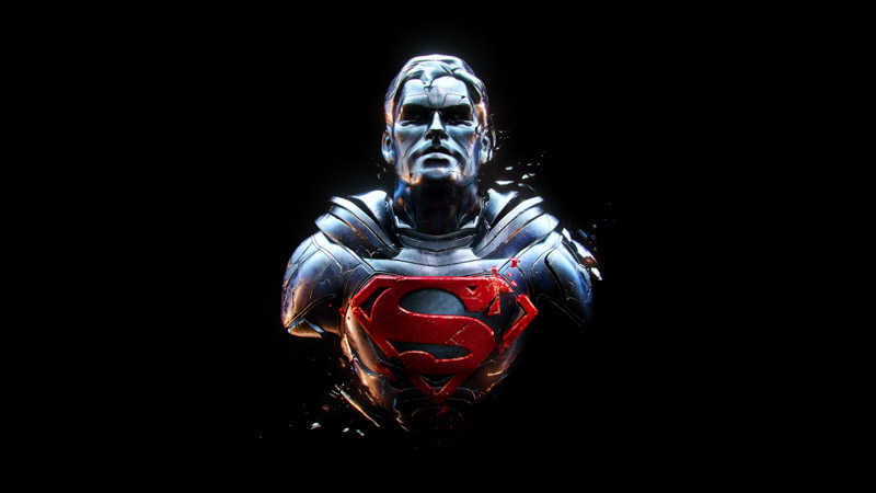 Superman Man Of Steel Black Background Dc Comics Dc Wallpaper