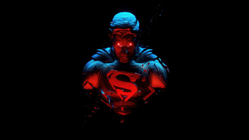 Superman Man Of Steel Black Background Dc Comics Dc Wallpaper