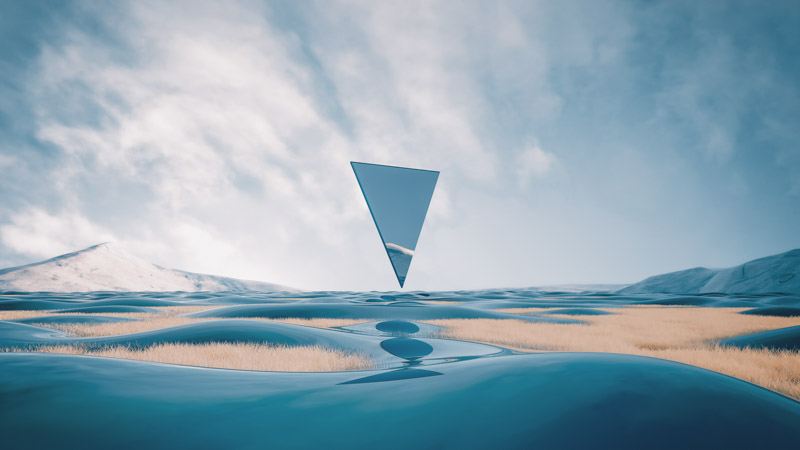 Triangle Landscape Wallpaper