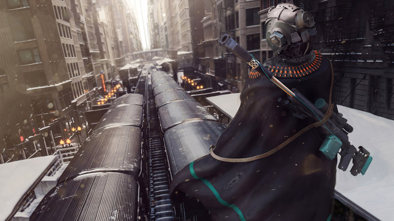 Urban Sniper Art Art Science Fiction Work Of Art Artist 3840X2160 Postercastle.Com Wallpaper