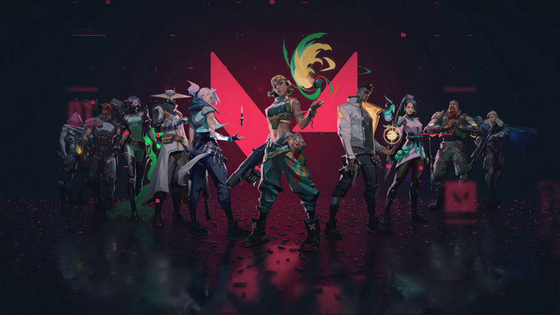 Valorant Reyna Jett Omen Phoenix Sova Sage Breachrant Wallpaper