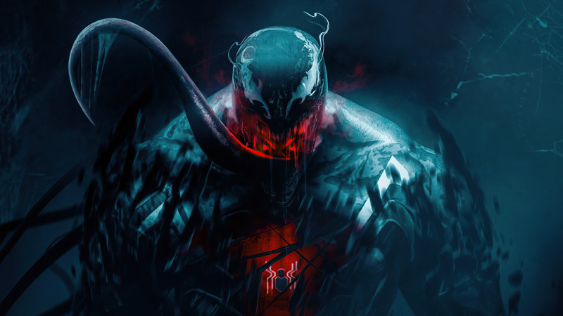 Venom Spider Man Marvel Superheroes Dark 5K Wallpaper