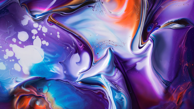 Vibrant Fluid Wallpaper