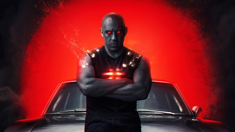 Vin Diesel Bloodshot Vin Diesel Fast Furious 9 Dominic Toretto Hood 3840X2160 Postercastle.Com Wallpaper