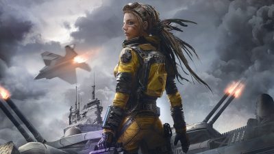 Warrior Soldier Girls Art Work Of Art Cloud Outerwear 3840X2160 Postercastle.Com Wallpaper
