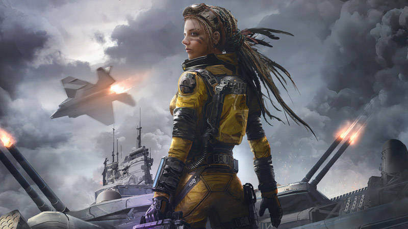 Warrior Soldier Girls Art Work Of Art Cloud Outerwear 3840X2160 Postercastle.Com Wallpaper