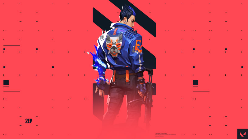 Yoru Valorant Stealth Agent Pc Games Red Background Wallpaper